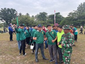 DPD LDII Kota Pekanbaru Mengikuti Gotong Royong Skala Besar, Apel di lapangan Helipad kediaman Gubernur Riau Senin 8 Desember 2025.